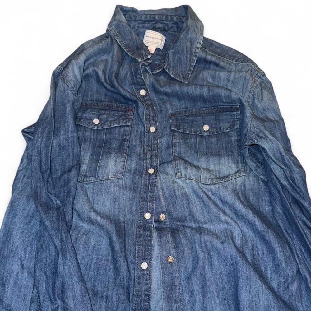 Melrose and Market Light Blue Denim Shirt